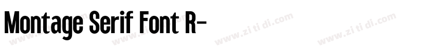 Montage Serif Font R字体转换